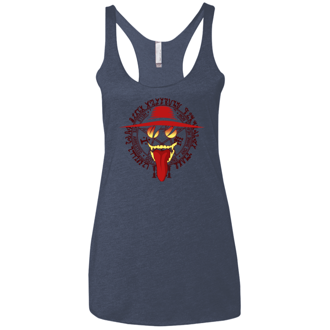 T-Shirts Vintage Navy / X-Small Hell Yeah Women's Triblend Racerback Tank