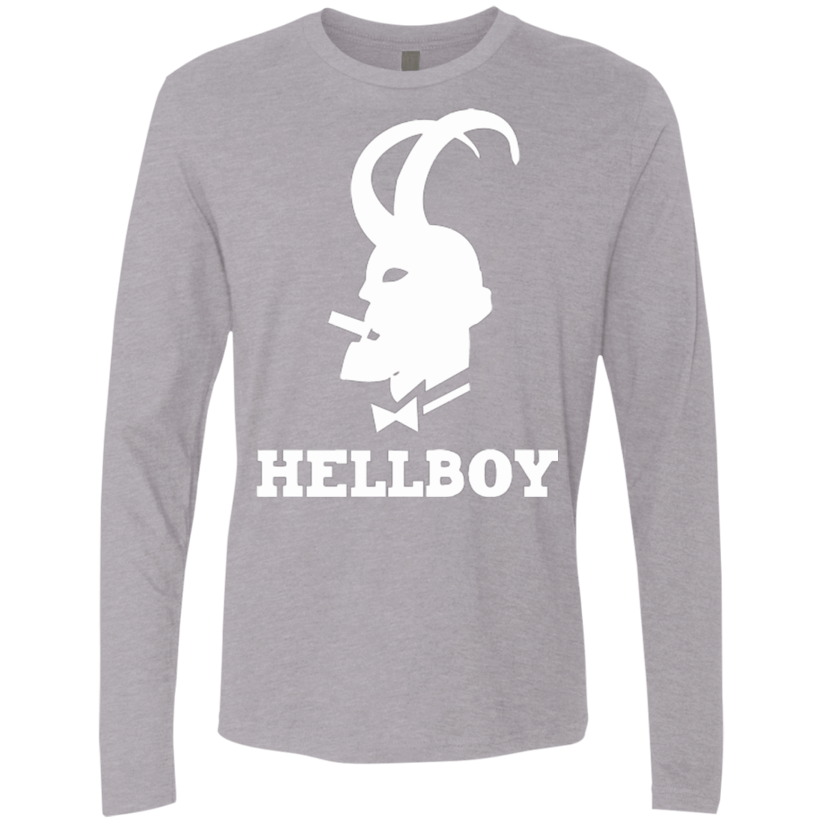T-Shirts Heather Grey / Small Hellboy Men's Premium Long Sleeve