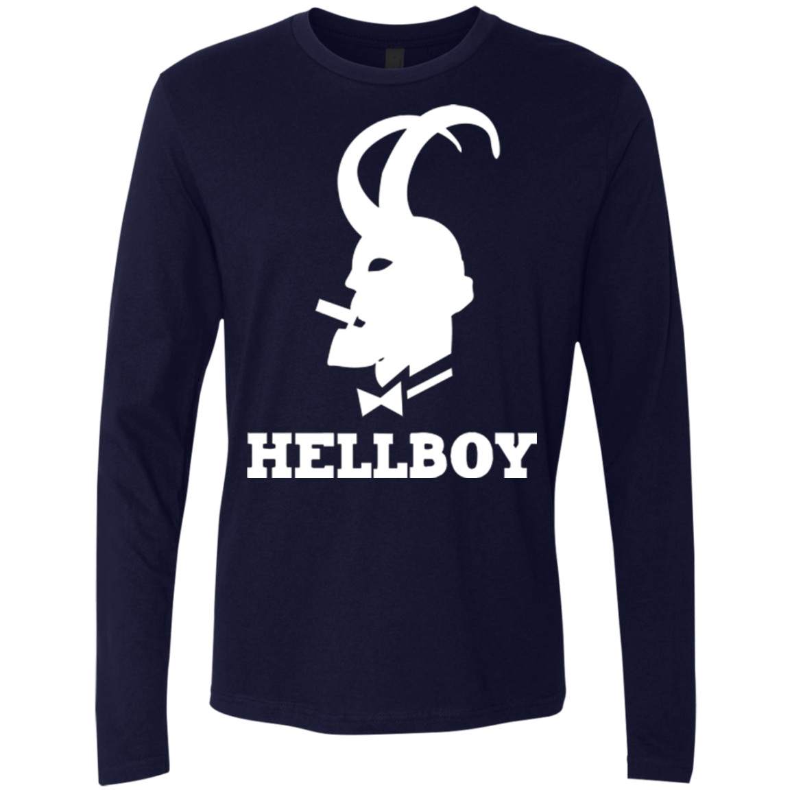 T-Shirts Midnight Navy / Small Hellboy Men's Premium Long Sleeve