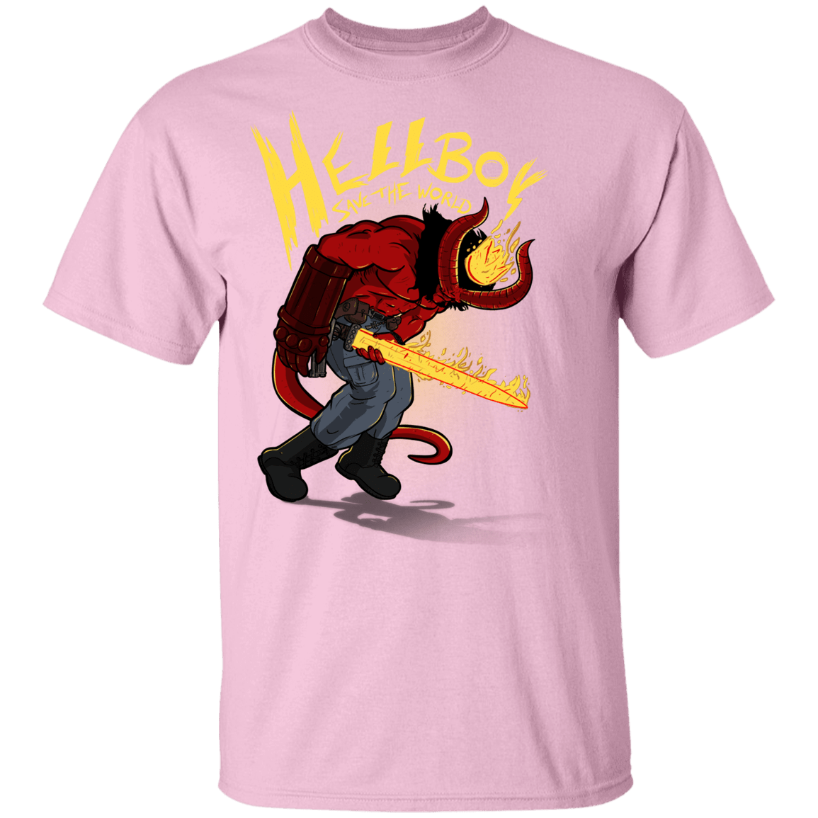 T-Shirts Light Pink / YXS Hellboy Save The World Youth T-Shirt