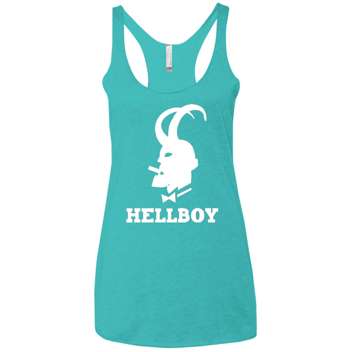 T-Shirts Tahiti Blue / X-Small Hellboy Women's Triblend Racerback Tank