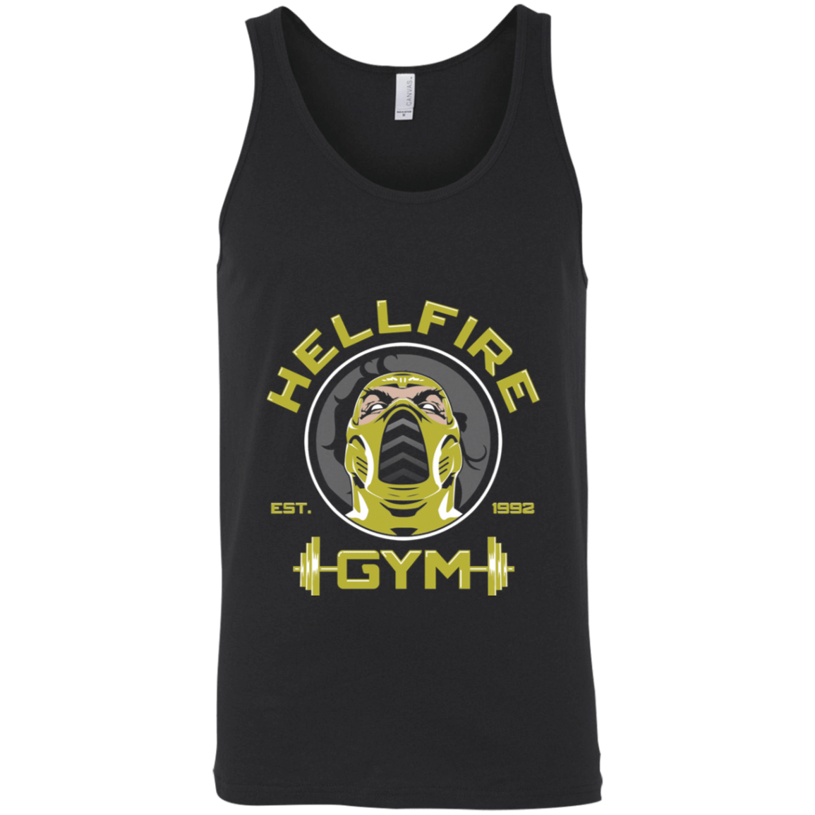 T-Shirts Black / X-Small Hellfire Gym Unisex Premium Tank Top