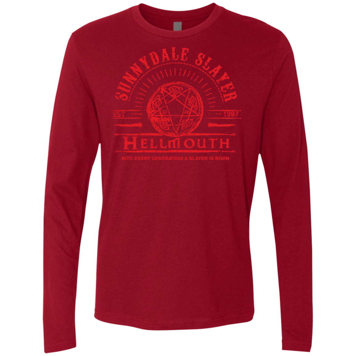 T-Shirts Cardinal / Small Hellmouth Men's Premium Long Sleeve