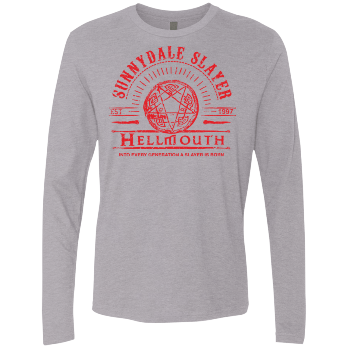 T-Shirts Heather Grey / Small Hellmouth Men's Premium Long Sleeve