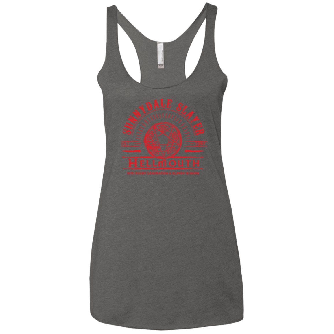 T-Shirts Premium Heather / X-Small Hellmouth Women's Triblend Racerback Tank