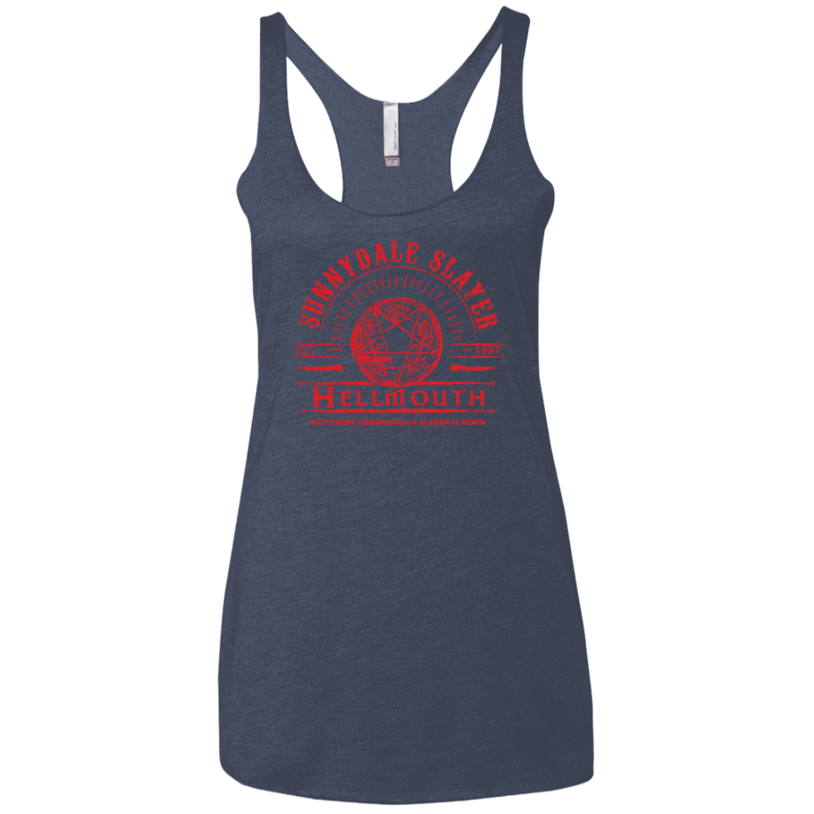 T-Shirts Vintage Navy / X-Small Hellmouth Women's Triblend Racerback Tank