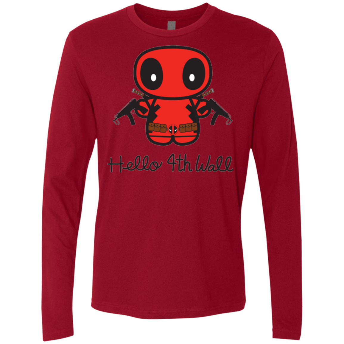 T-Shirts Cardinal / Small Hello 4th Wall Men's Premium Long Sleeve