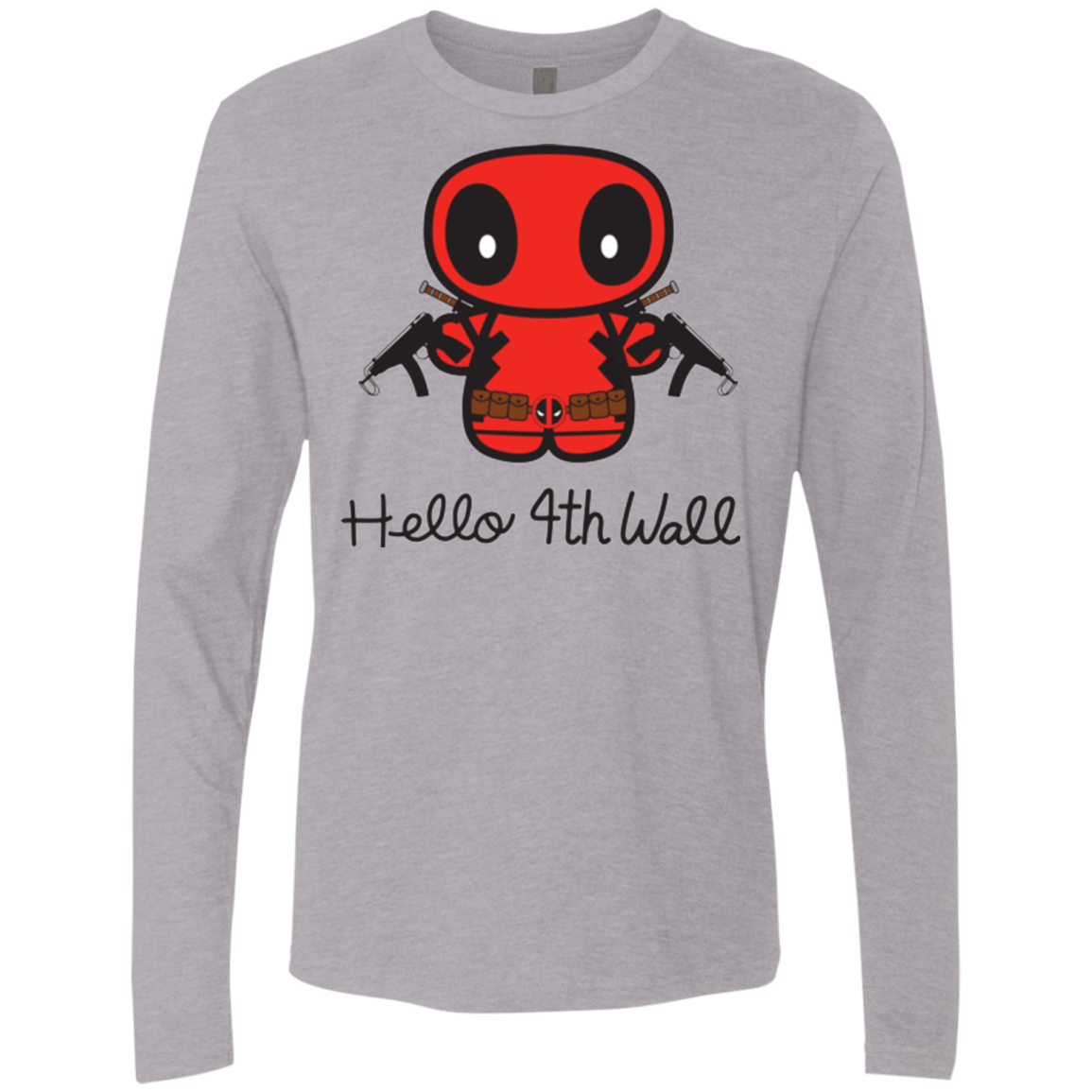 T-Shirts Heather Grey / Small Hello 4th Wall Men's Premium Long Sleeve