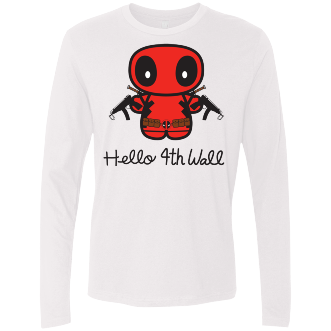 T-Shirts White / Small Hello 4th Wall Men's Premium Long Sleeve