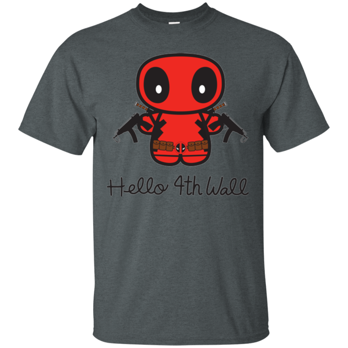 T-Shirts Dark Heather / Small Hello 4th Wall T-Shirt
