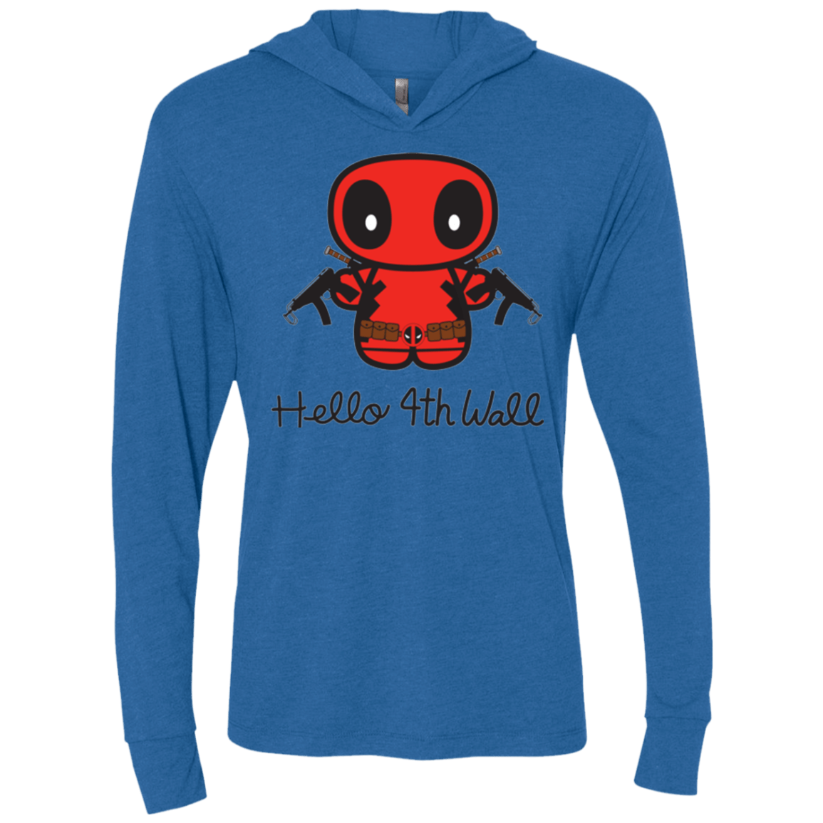 T-Shirts Vintage Royal / X-Small Hello 4th Wall Triblend Long Sleeve Hoodie Tee