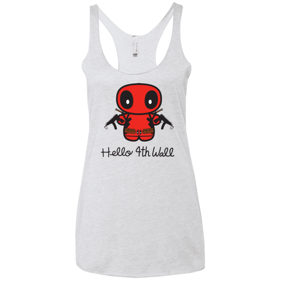 T-Shirts Heather White / X-Small Hello 4th Wall Women's Triblend Racerback Tank