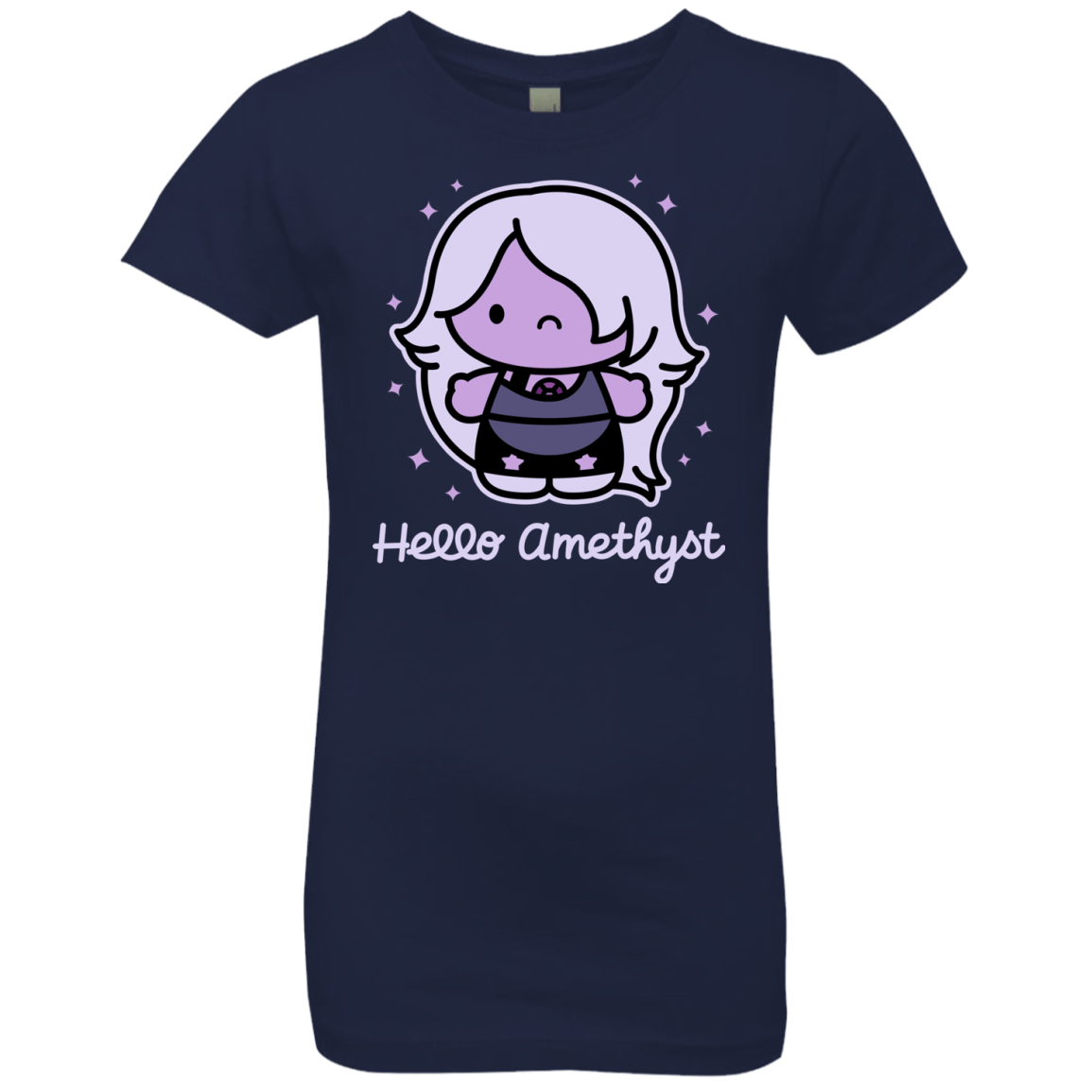 T-Shirts Midnight Navy / YXS Hello Amethyst Girls Premium T-Shirt
