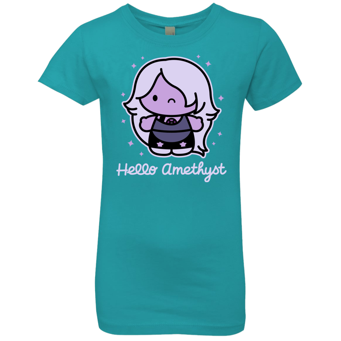 T-Shirts Tahiti Blue / YXS Hello Amethyst Girls Premium T-Shirt
