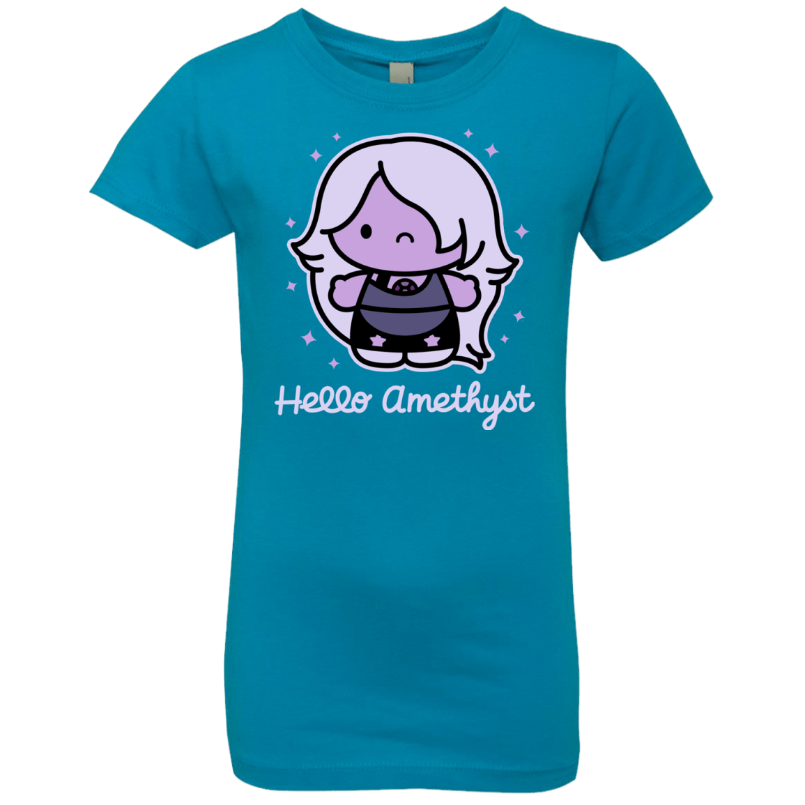 T-Shirts Turquoise / YXS Hello Amethyst Girls Premium T-Shirt