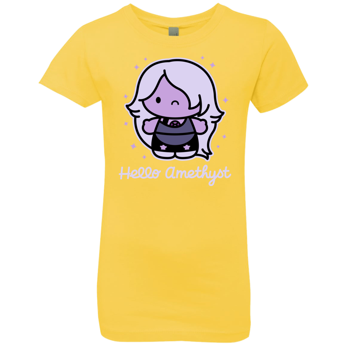 T-Shirts Vibrant Yellow / YXS Hello Amethyst Girls Premium T-Shirt