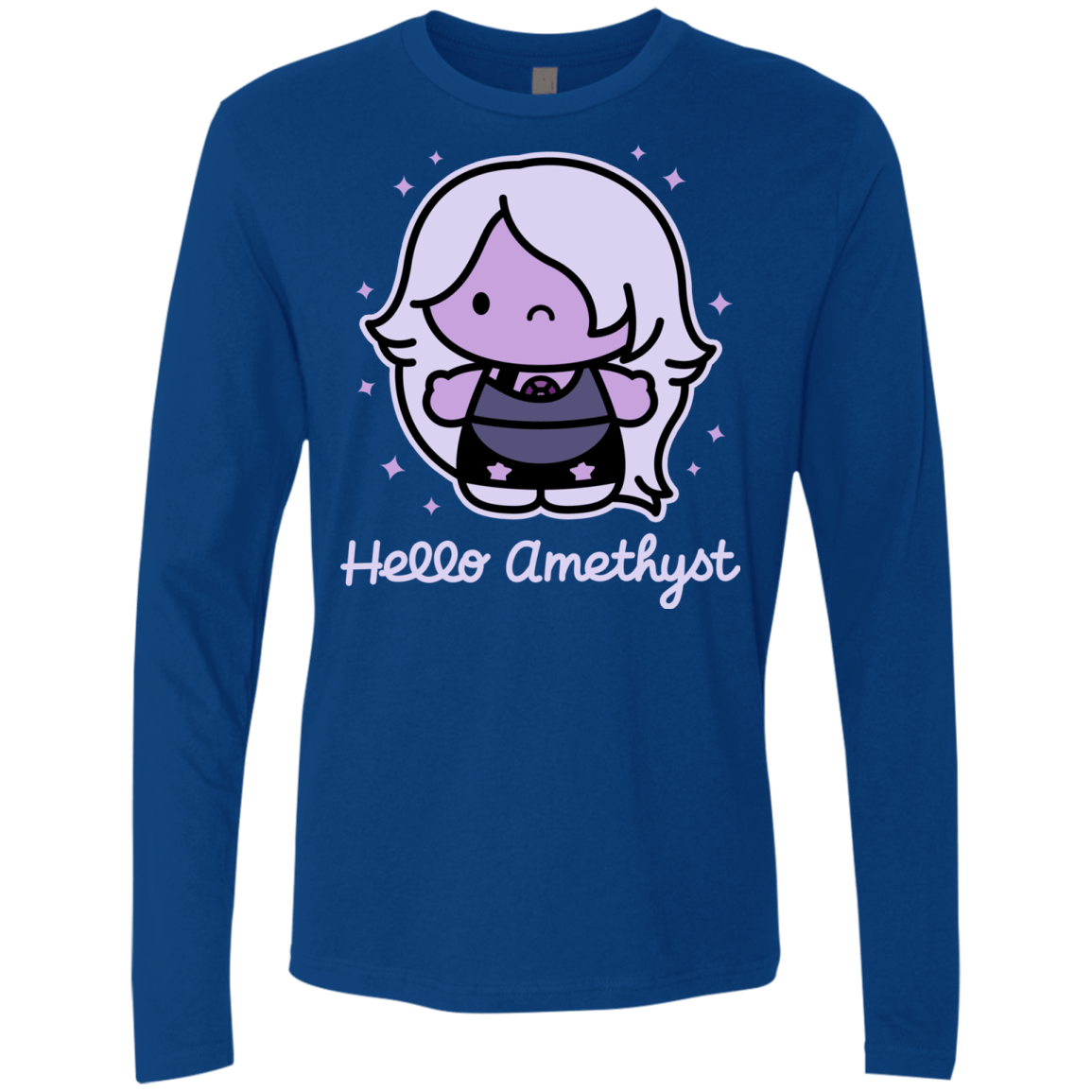 T-Shirts Royal / S Hello Amethyst Men's Premium Long Sleeve