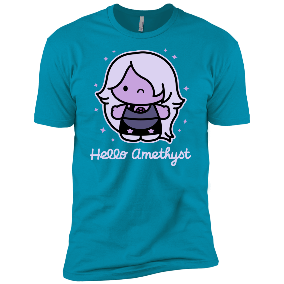 T-Shirts Turquoise / X-Small Hello Amethyst Men's Premium T-Shirt