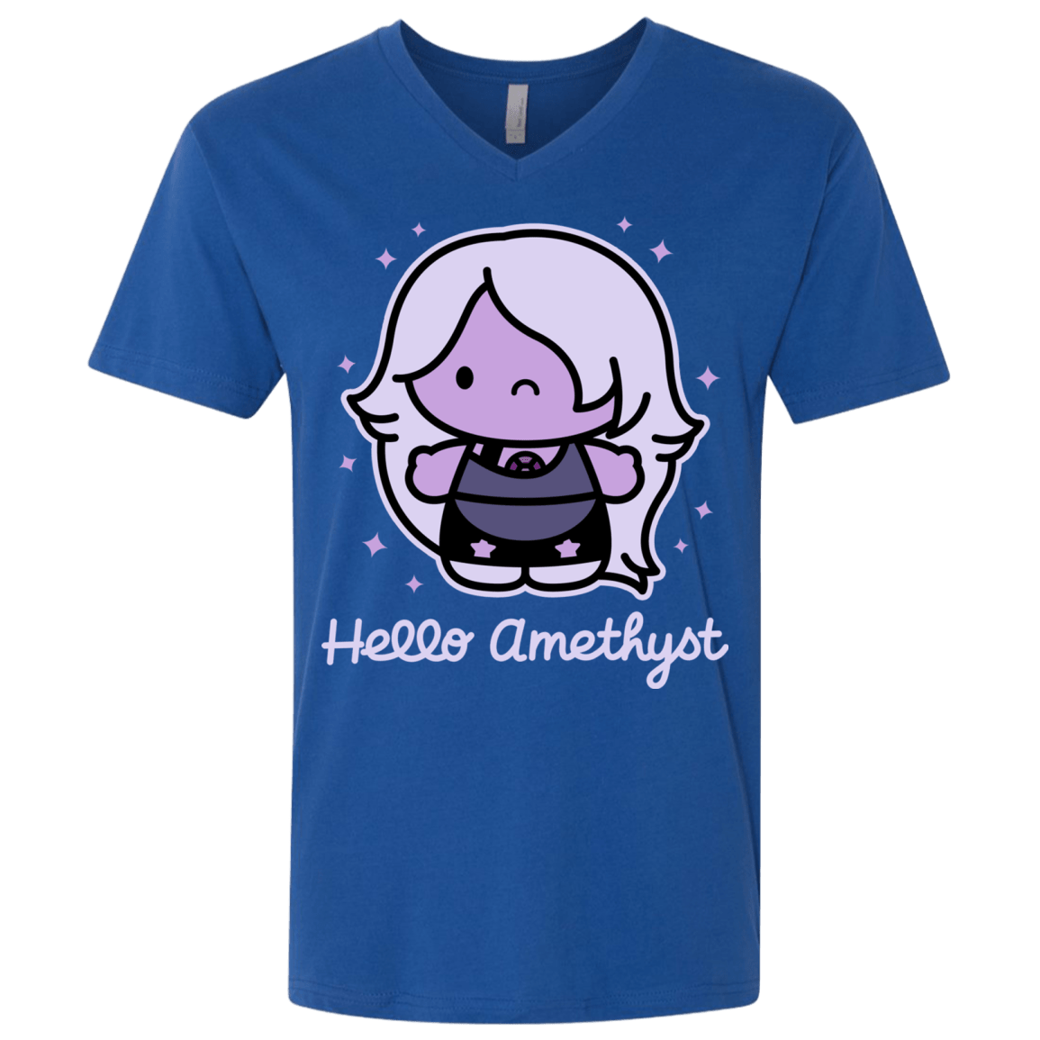 T-Shirts Royal / X-Small Hello Amethyst Men's Premium V-Neck