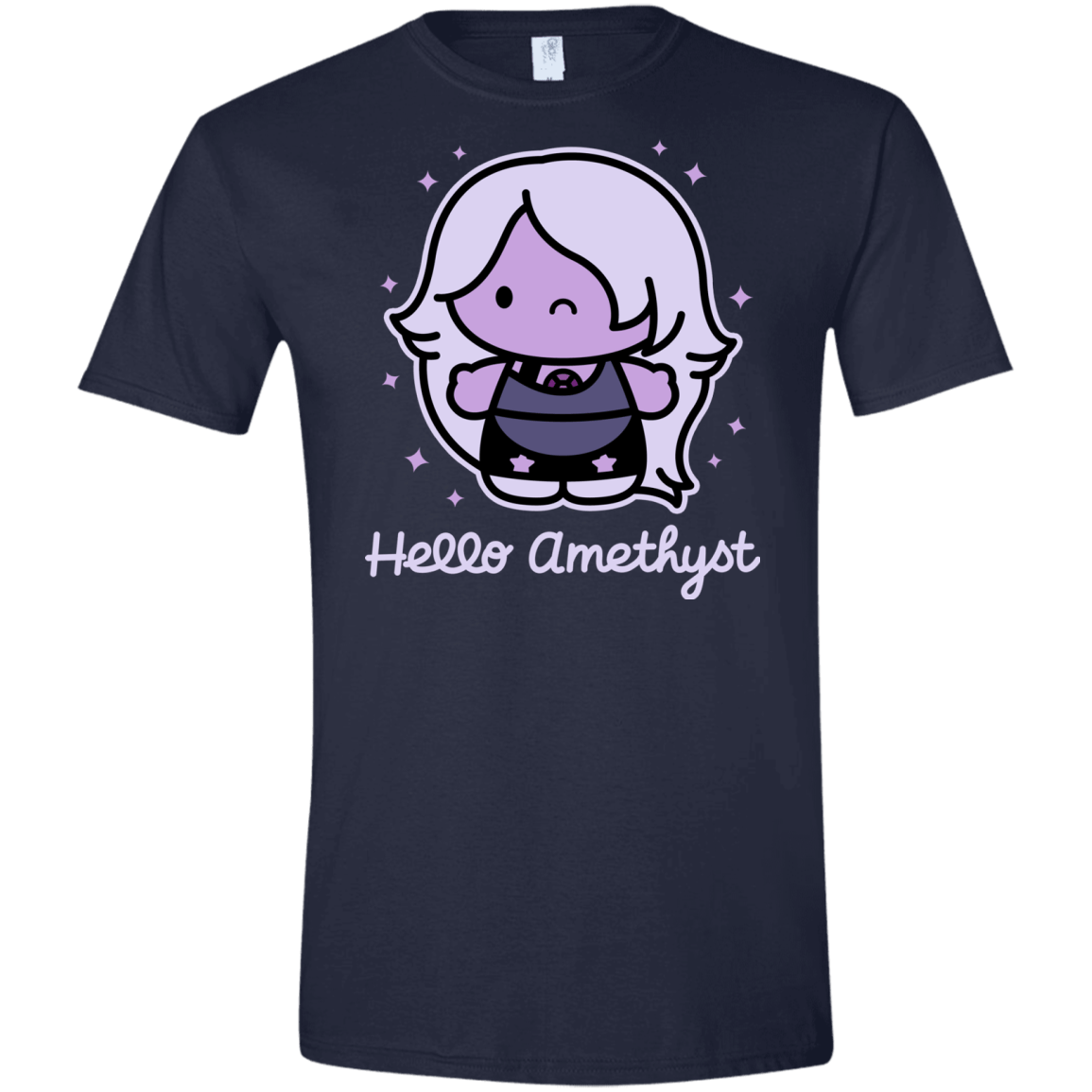 T-Shirts Navy / X-Small Hello Amethyst Men's Semi-Fitted Softstyle