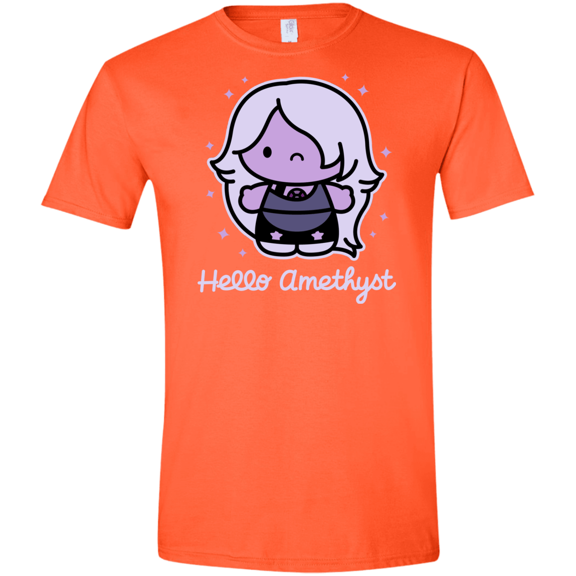 T-Shirts Orange / S Hello Amethyst Men's Semi-Fitted Softstyle