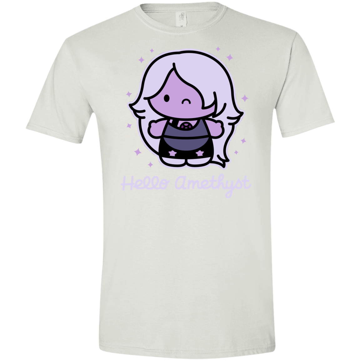 T-Shirts White / X-Small Hello Amethyst Men's Semi-Fitted Softstyle