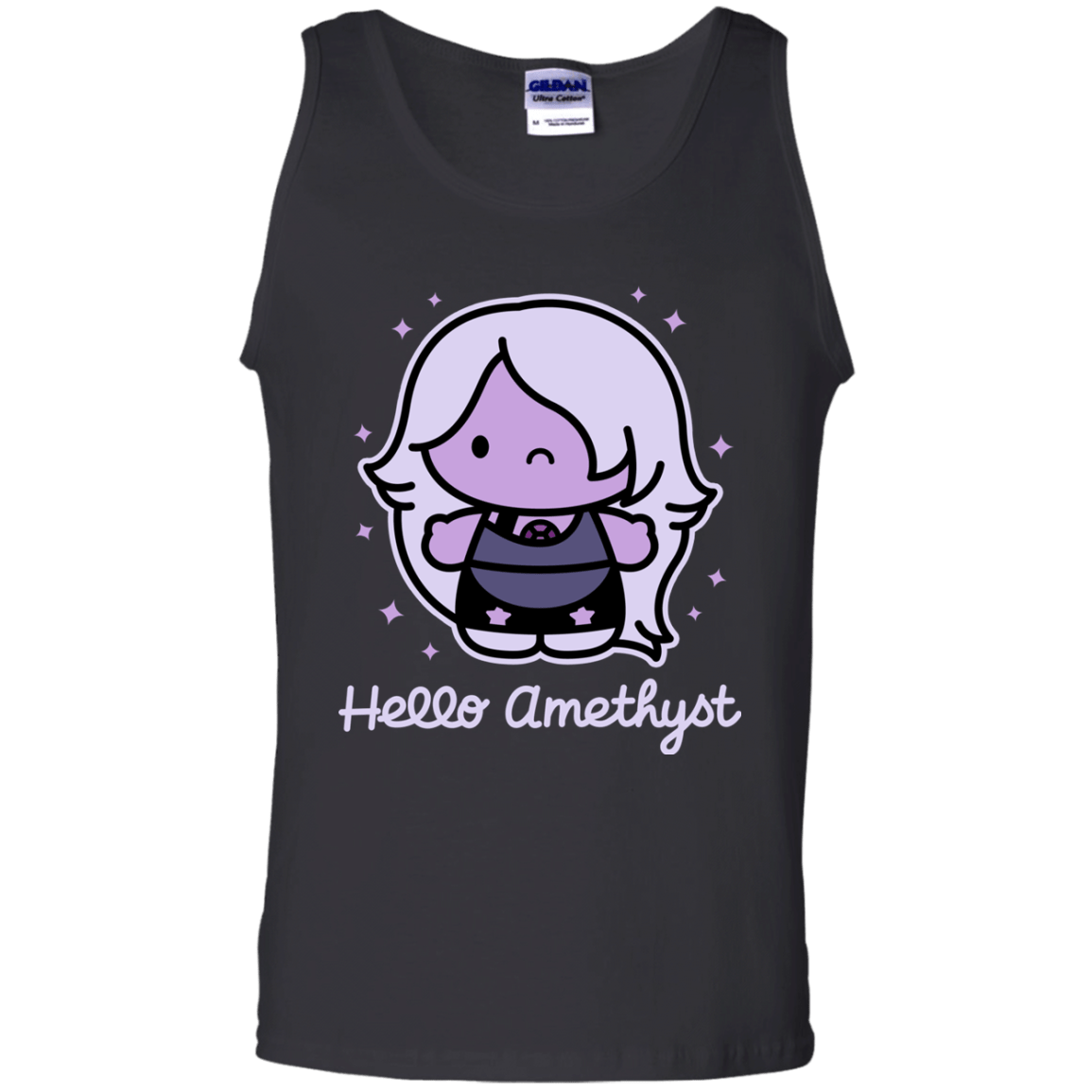 T-Shirts Black / S Hello Amethyst Men's Tank Top