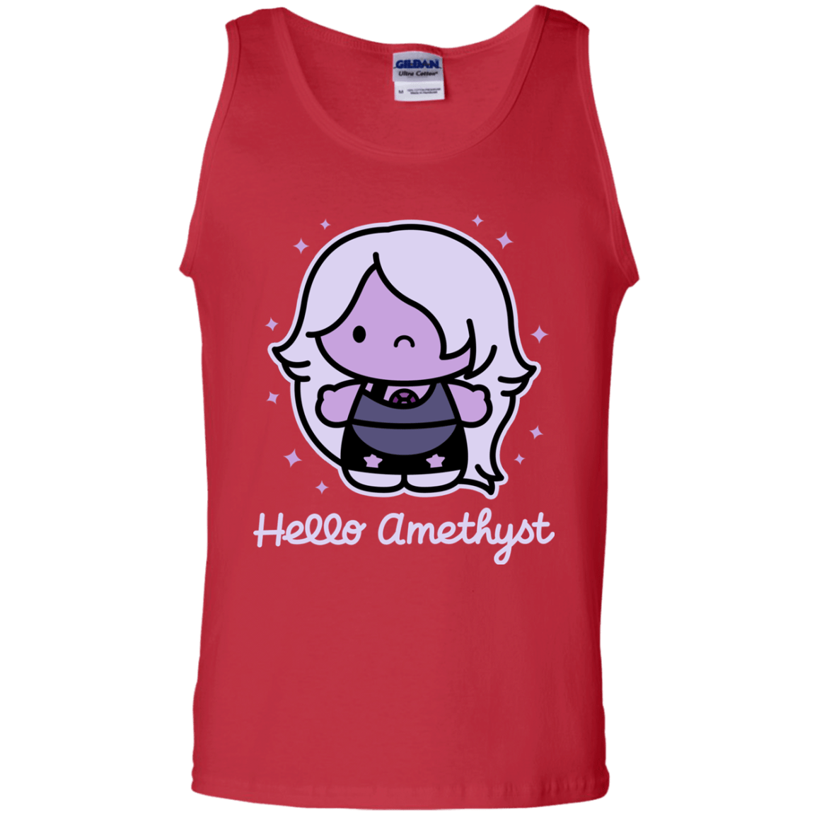 T-Shirts Red / S Hello Amethyst Men's Tank Top