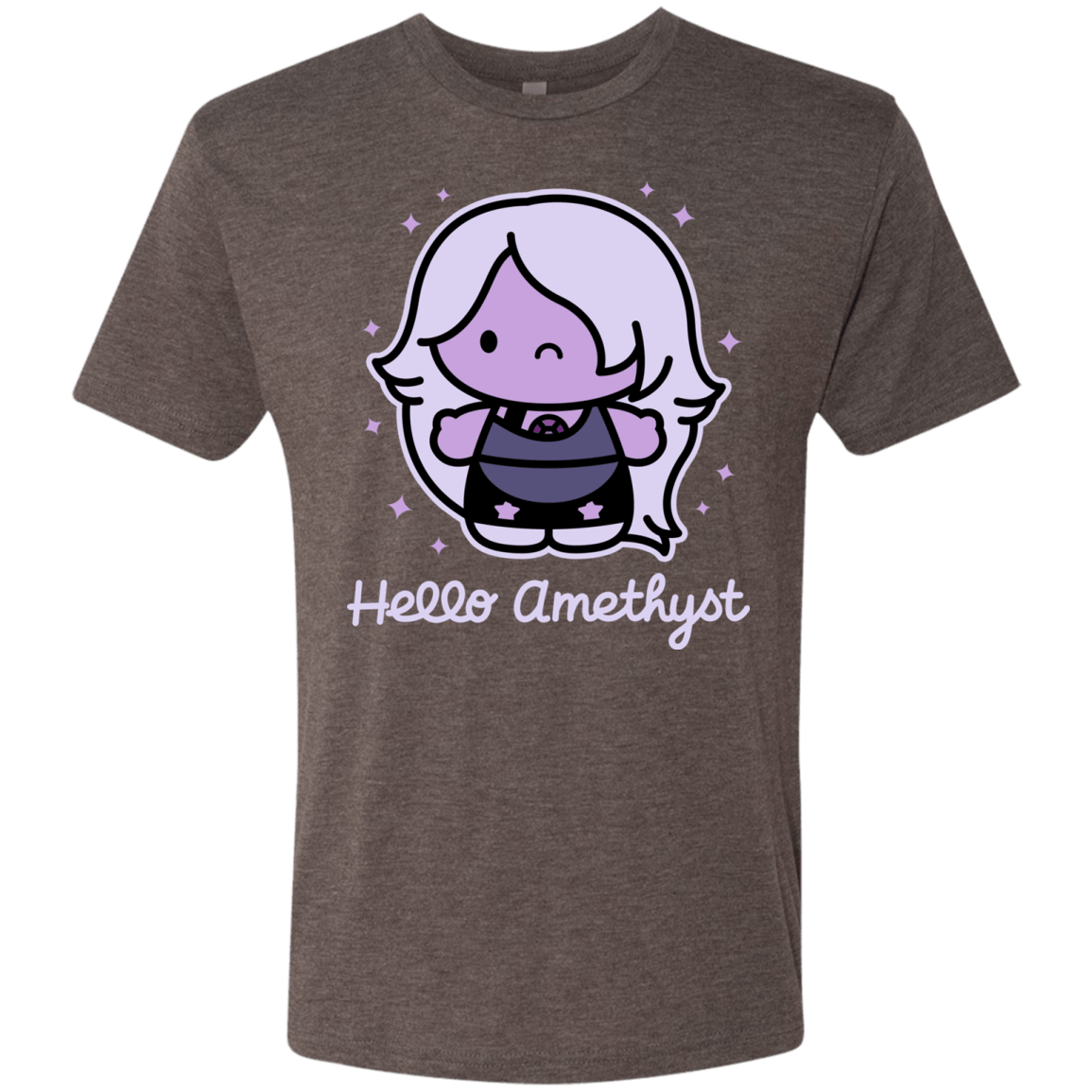 T-Shirts Macchiato / S Hello Amethyst Men's Triblend T-Shirt
