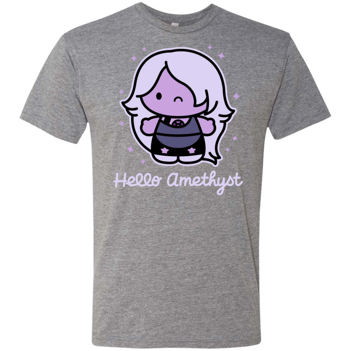 T-Shirts Premium Heather / S Hello Amethyst Men's Triblend T-Shirt