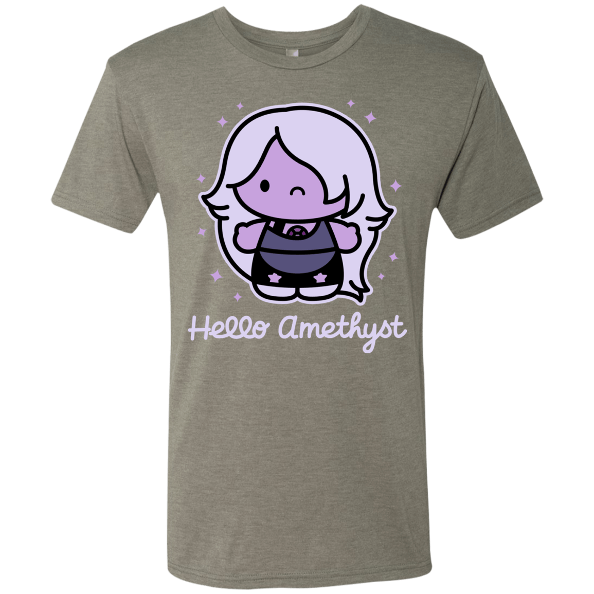 T-Shirts Venetian Grey / S Hello Amethyst Men's Triblend T-Shirt