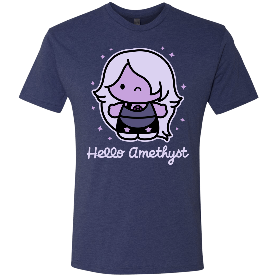 T-Shirts Vintage Navy / S Hello Amethyst Men's Triblend T-Shirt