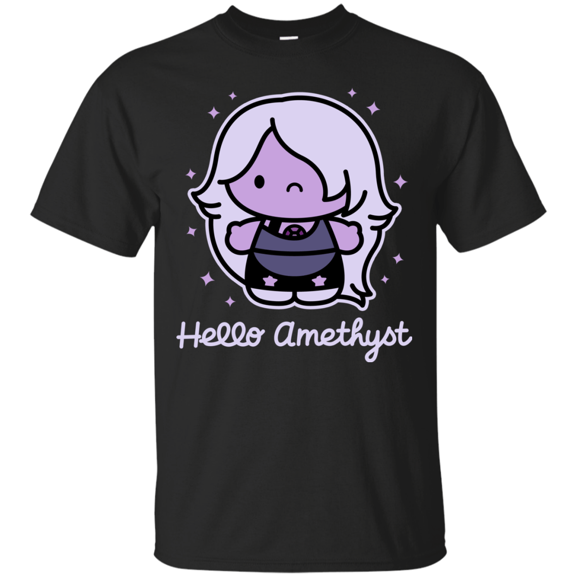 T-Shirts Black / S Hello Amethyst T-Shirt
