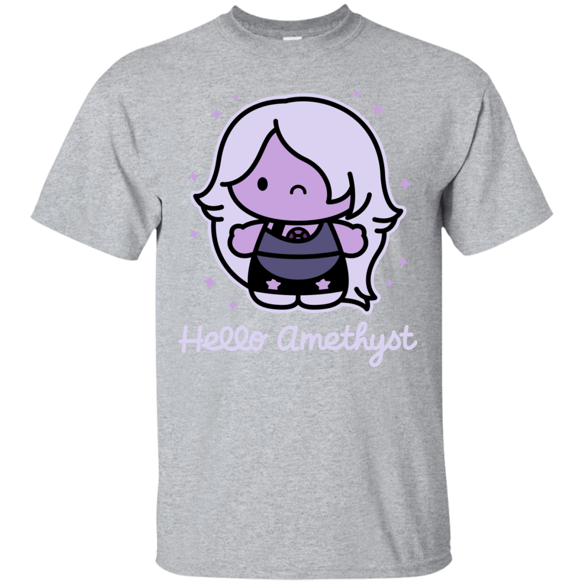 T-Shirts Sport Grey / S Hello Amethyst T-Shirt