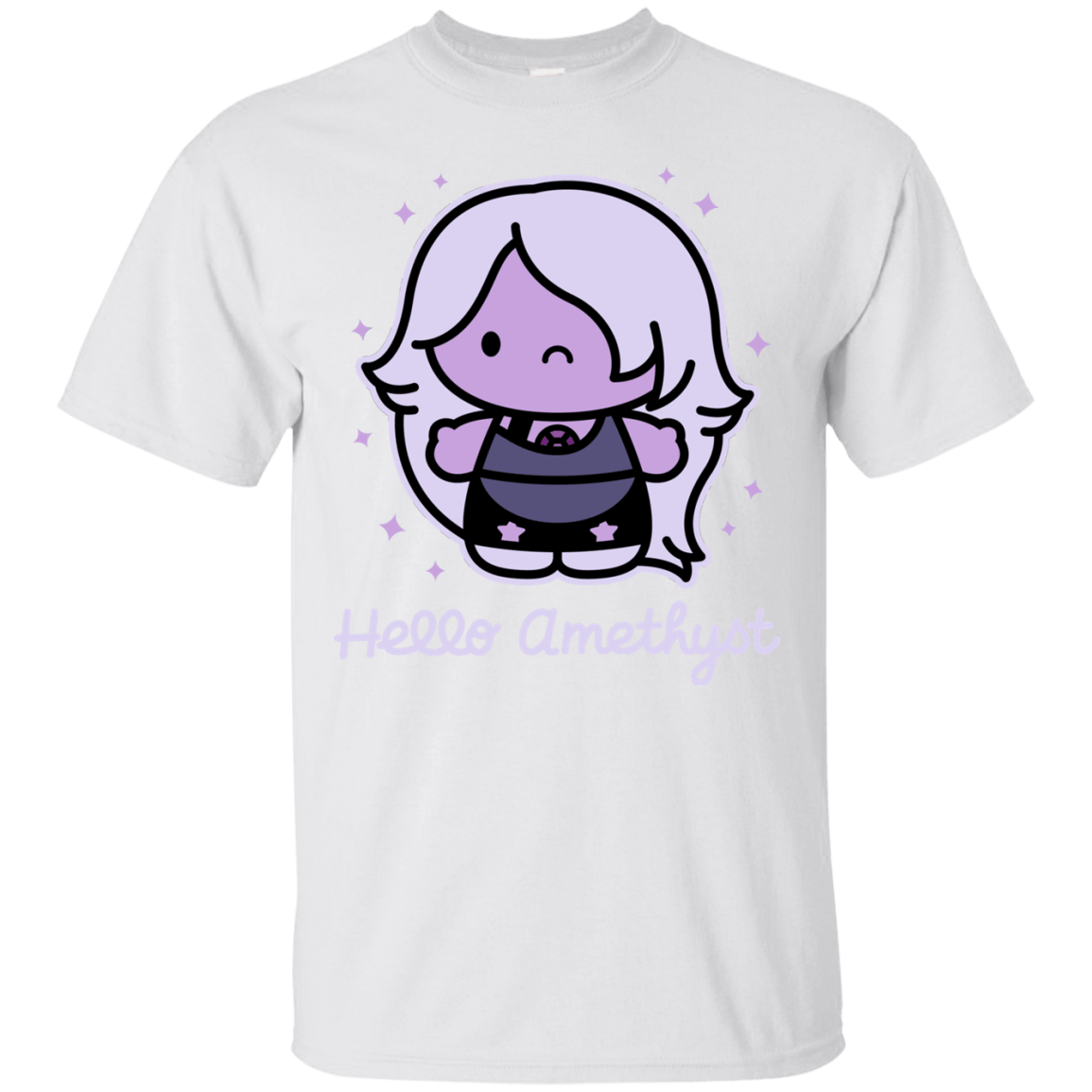 T-Shirts White / S Hello Amethyst T-Shirt
