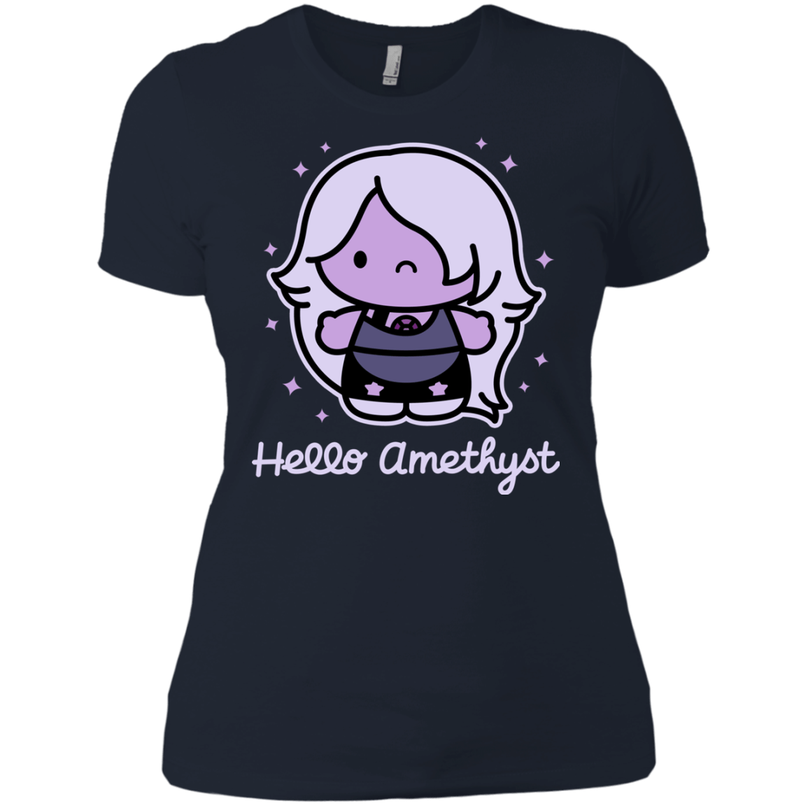 T-Shirts Midnight Navy / X-Small Hello Amethyst Women's Premium T-Shirt