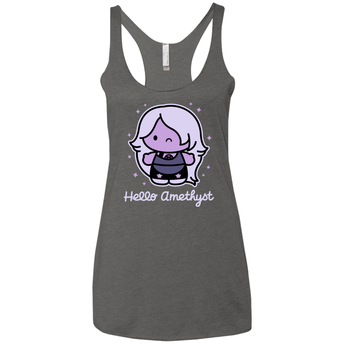 T-Shirts Premium Heather / X-Small Hello Amethyst Women's Triblend Racerback Tank