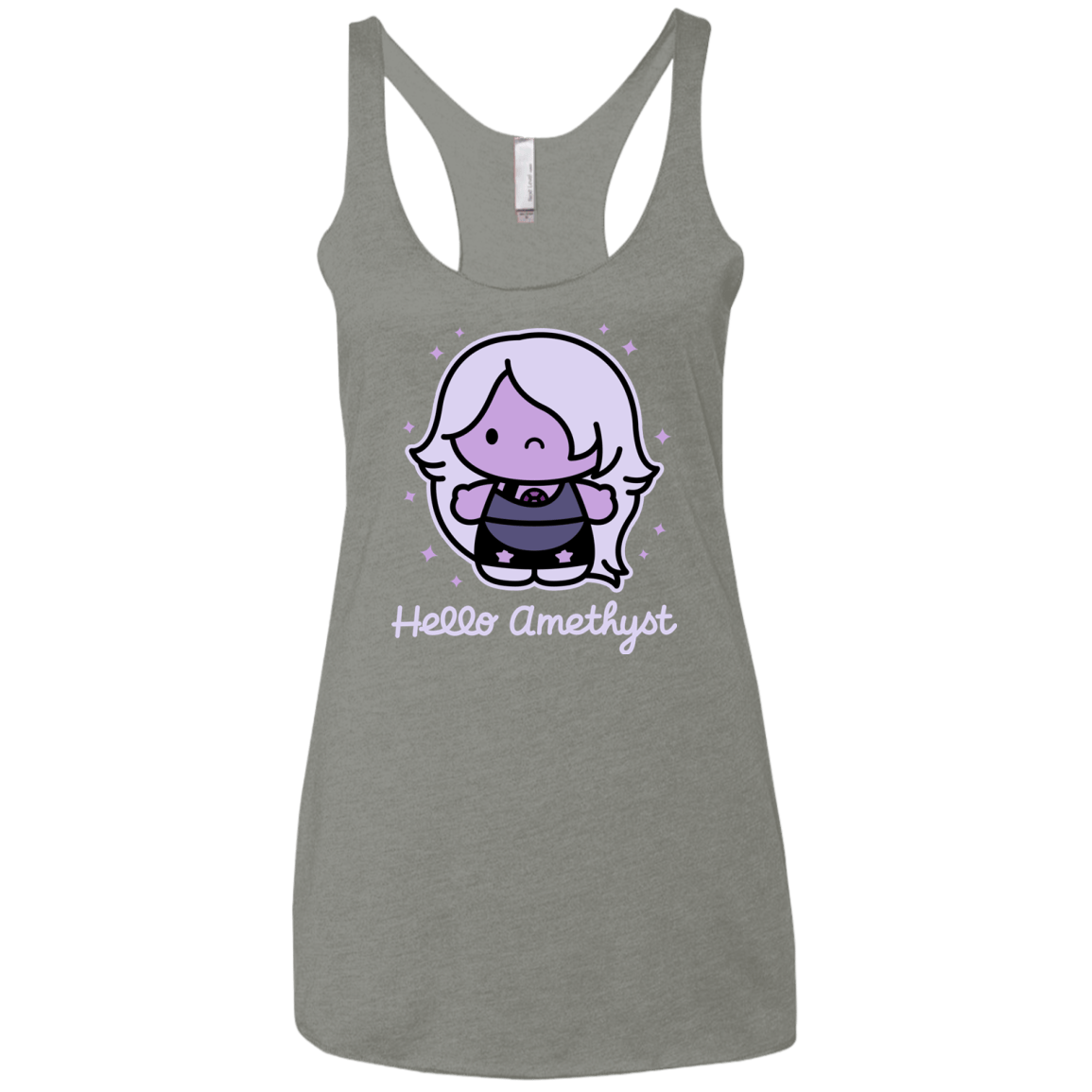 T-Shirts Venetian Grey / X-Small Hello Amethyst Women's Triblend Racerback Tank