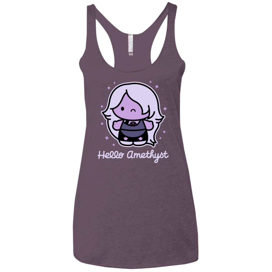 T-Shirts Vintage Purple / X-Small Hello Amethyst Women's Triblend Racerback Tank
