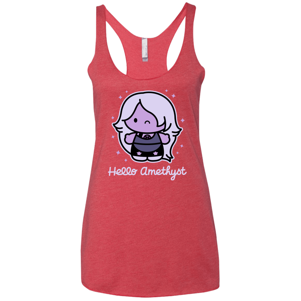 T-Shirts Vintage Red / X-Small Hello Amethyst Women's Triblend Racerback Tank
