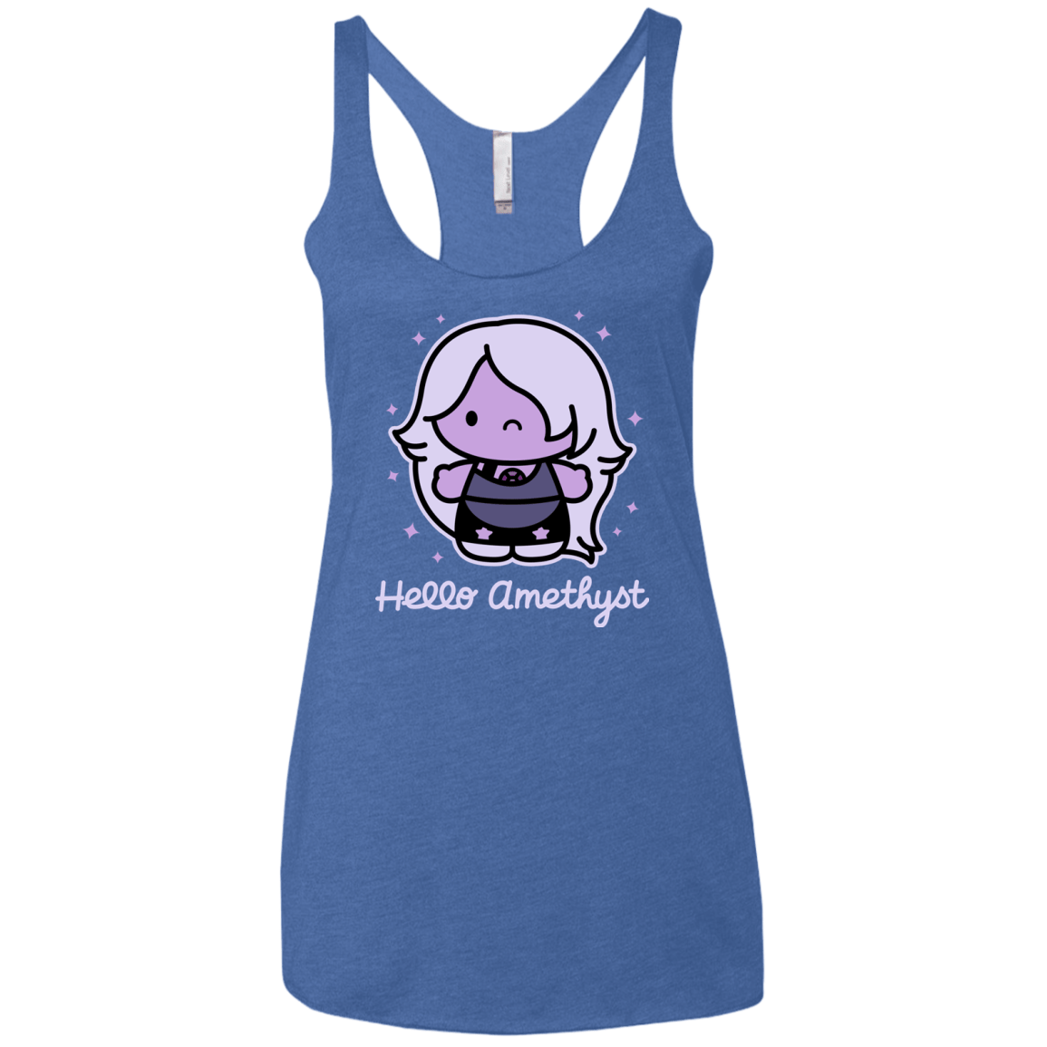T-Shirts Vintage Royal / X-Small Hello Amethyst Women's Triblend Racerback Tank