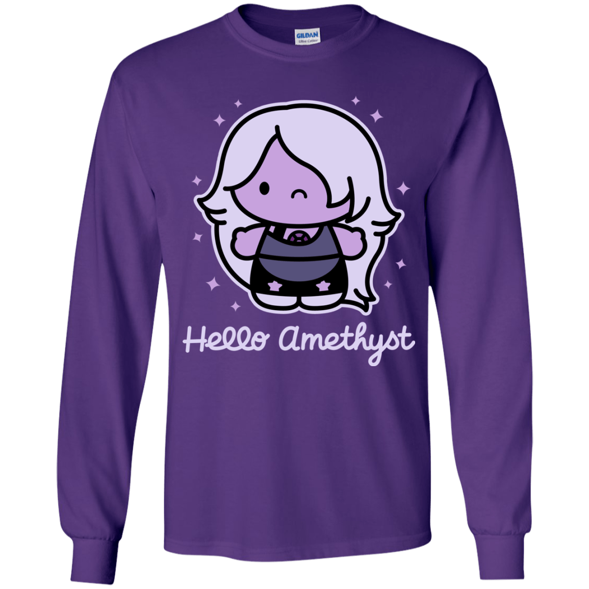 T-Shirts Purple / YS Hello Amethyst Youth Long Sleeve T-Shirt