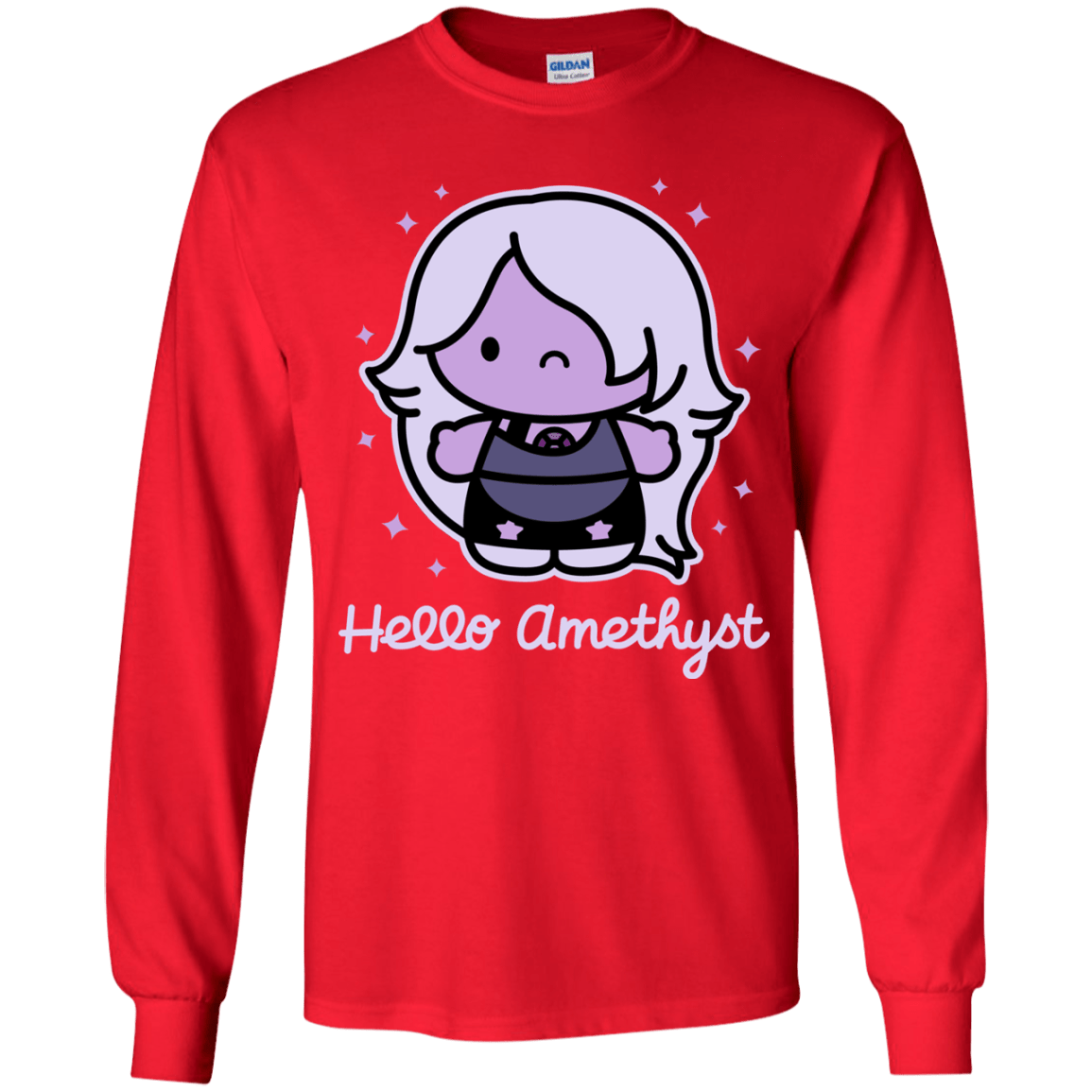T-Shirts Red / YS Hello Amethyst Youth Long Sleeve T-Shirt
