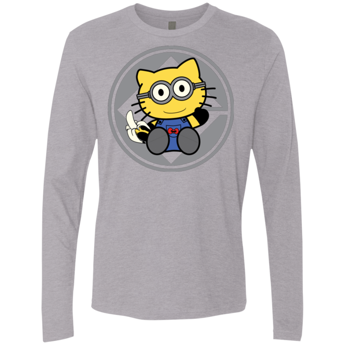 T-Shirts Heather Grey / Small Hello Banana Men's Premium Long Sleeve