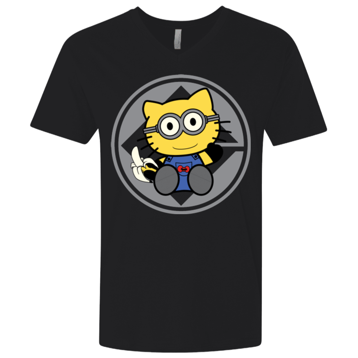 T-Shirts Black / X-Small Hello Banana Men's Premium V-Neck