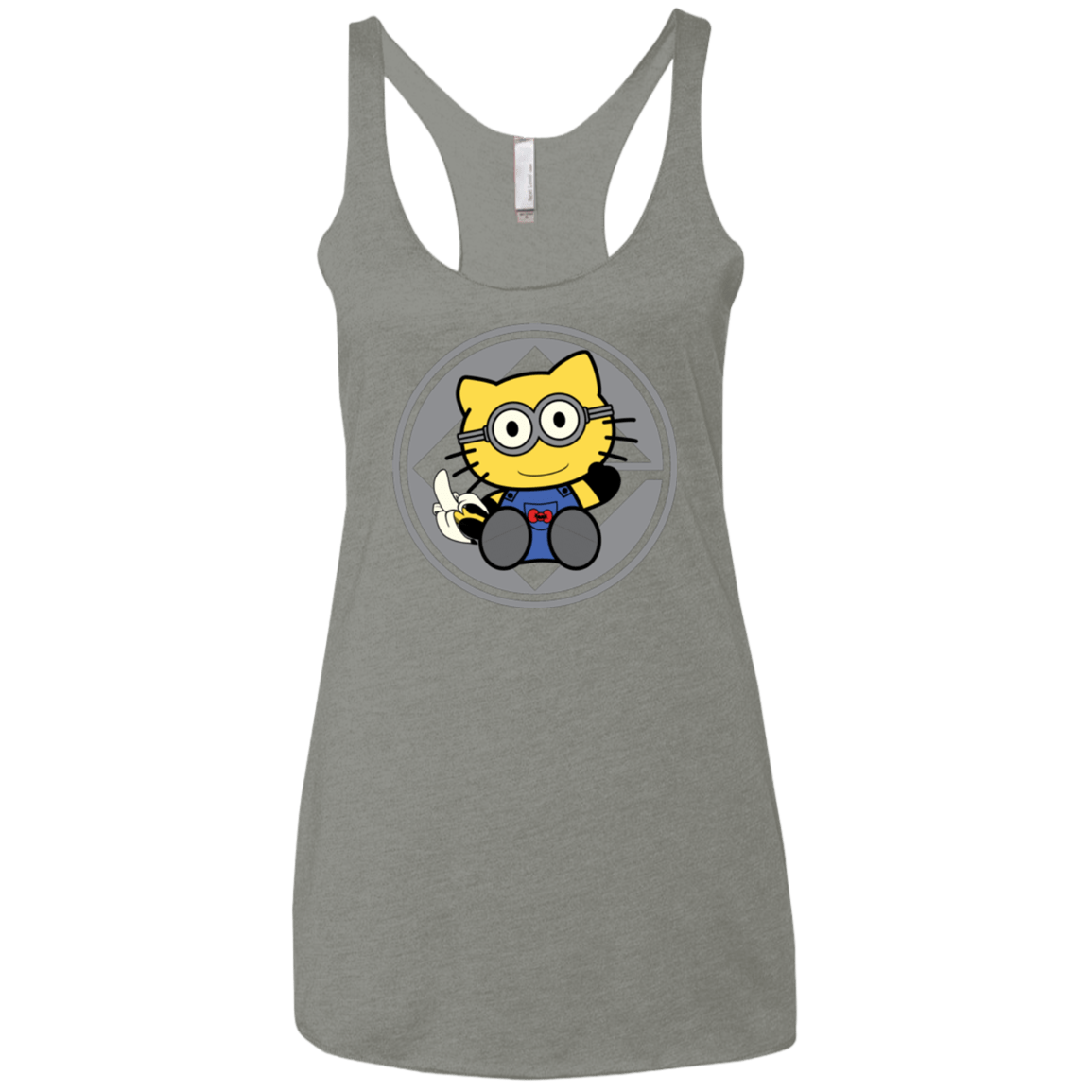 T-Shirts Venetian Grey / X-Small Hello Banana Women's Triblend Racerback Tank