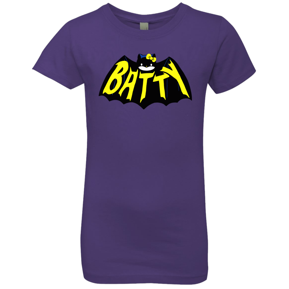 T-Shirts Purple Rush / YXS Hello Batty Girls Premium T-Shirt