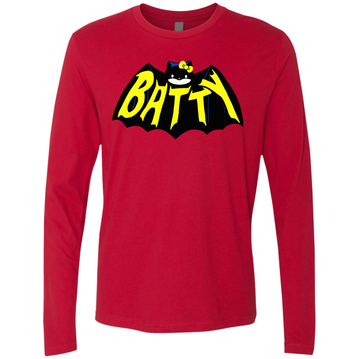 T-Shirts Red / S Hello Batty Men's Premium Long Sleeve