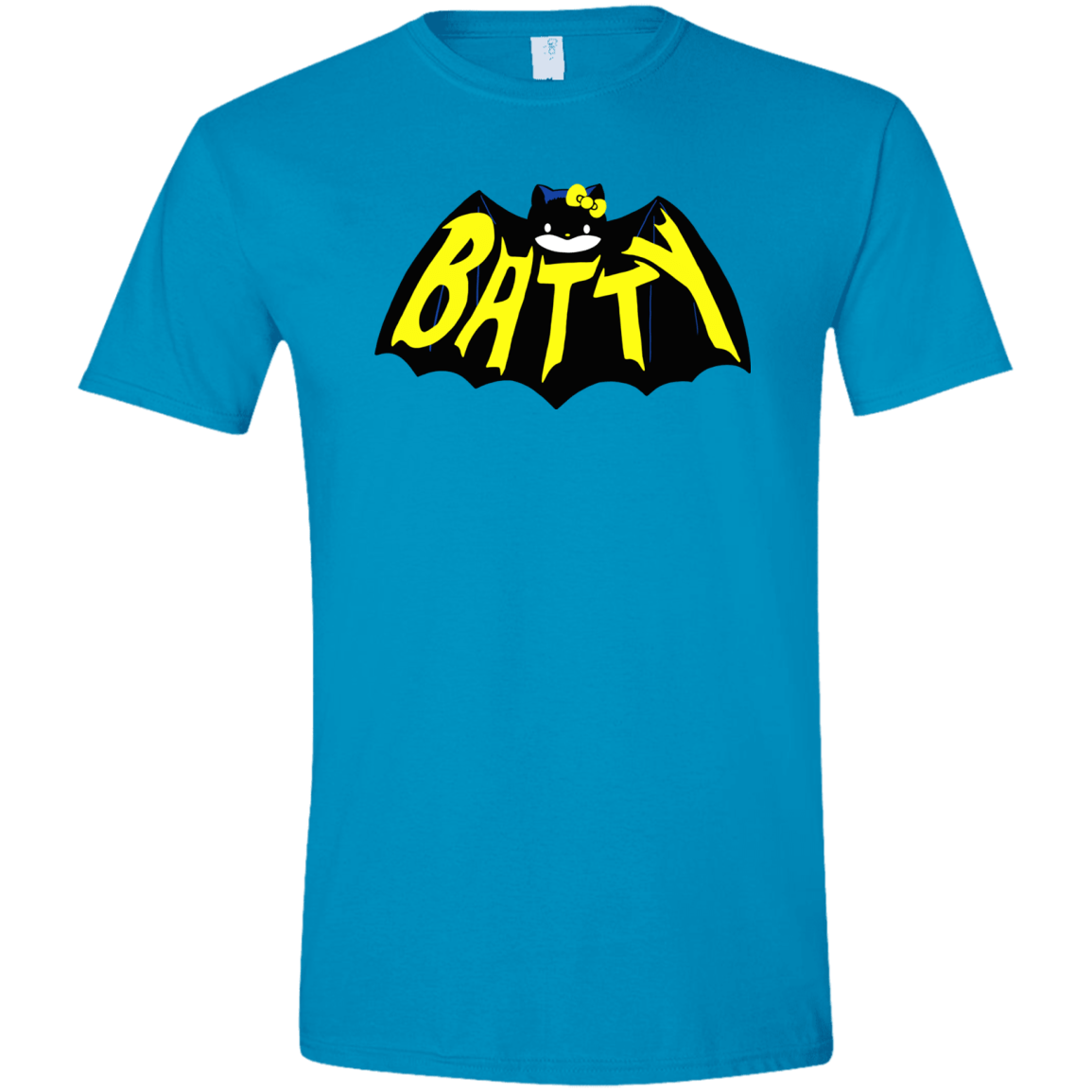 T-Shirts Sapphire / S Hello Batty Men's Semi-Fitted Softstyle