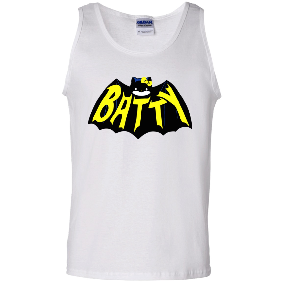 T-Shirts White / S Hello Batty Men's Tank Top